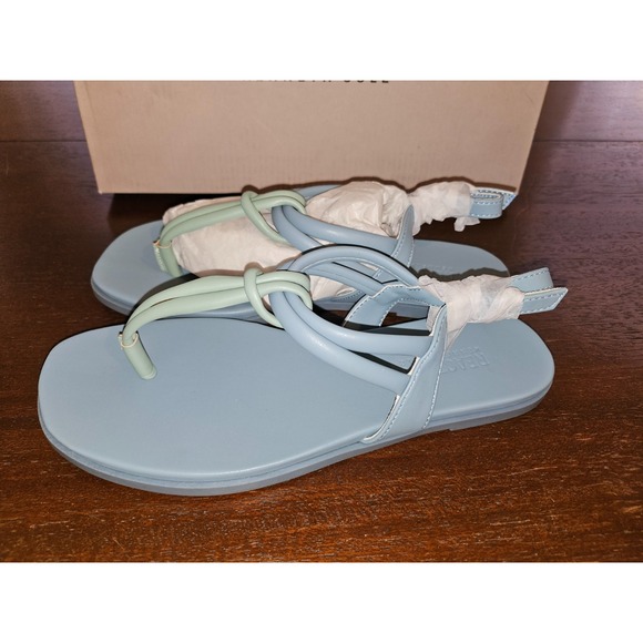 Kenneth Cole Reaction Women's Warren Slip-on Flat Sandals - Blue Multi Size 5.5 - Picture 6 of 10